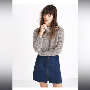 Madewell Denim Utility Zip Skirt